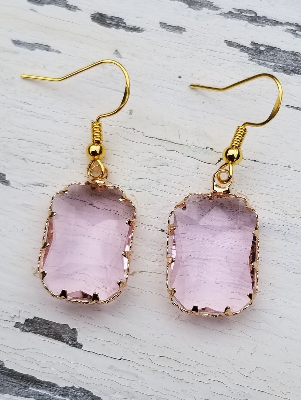 14k Gold Pink Tourmaline Dangle Earrings, Pink Tourmaline Jewelry, Pink Stones